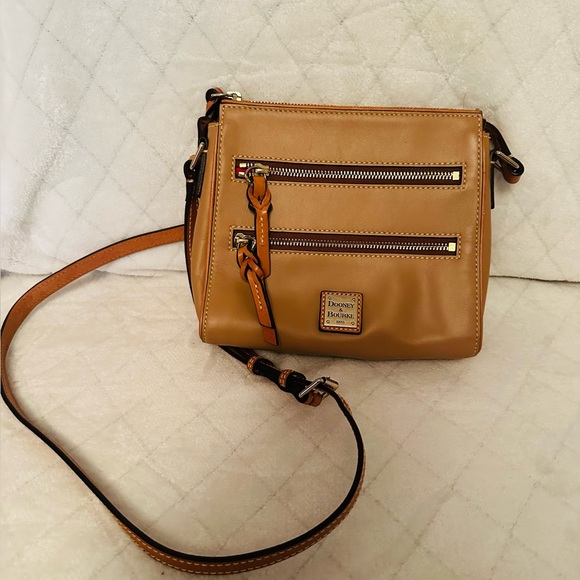 Dooney & Bourke Handbags - SOLD!!!!Dooney & Bourke Brown Crossbody Bag with Zipper Accents-SOLD!!!!